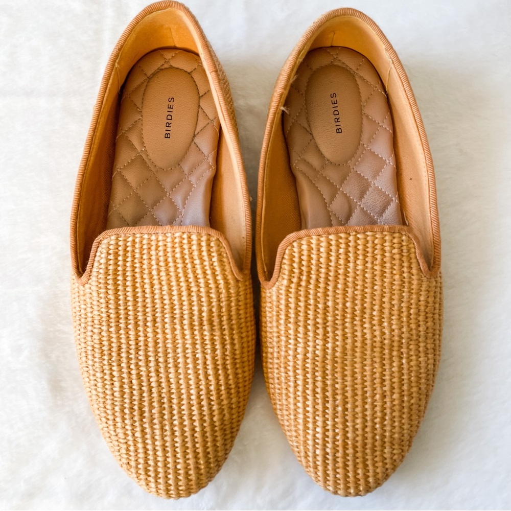Birdies the Starling Maize Woven Yellow Loafer Flats Size 9